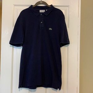LACOSTE Classic Polo, Size XL, Navy